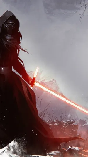 Stay Connected With The Force With Kylo Ren's New Iphone. Wallpaper