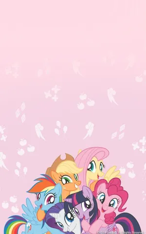 Stay Connected With Your Favorite Ponies From The Mlp Series Using Mlp Phone! Wallpaper