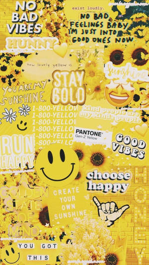 Stay Gold Aesthetic Vsco Collage Wallpaper