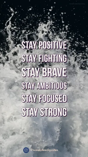 Stay Positive And Face Challenges With Courage And Optimism Wallpaper