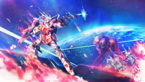 Stay Up-to-date With Your Favorite Anime By Downloading A Gundam Desktop Wallpaper Wallpaper