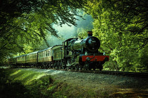 Steam Engine In Severn England Wallpaper