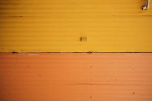 Steel Orange And Yellow Texture Wallpaper