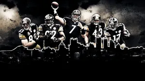 Steelers Team Silhouette Skyline Wallpaper