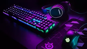Steelseries Gaming Keyboard Aesthetic Wallpaper