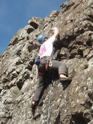 Steep Rock Formation Sport Climbing Wallpaper