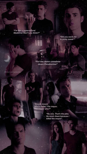 Stefan Salvatore And Elena Gilbert Wallpaper