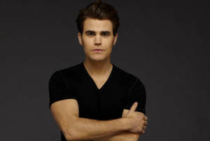 Stefan Salvatore Dazzling Portrait Wallpaper