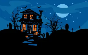 Step Into A Haunted House This Halloween And Be Prepared For Chills And Thrills. Wallpaper