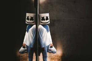 Step Into The Mirror With Marshmello Wallpaper