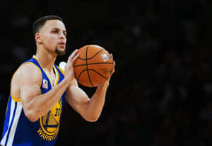 Stephen Curry 4k Holding A Basketball Wallpaper