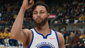 Stephen Curry 4k In Nba 2k18 Video Game Wallpaper