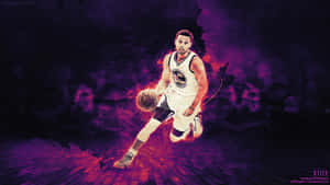 Stephen Curry 4k Purple Wallpaper