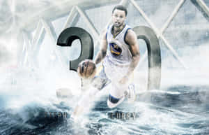 Stephen Curry Cool, Calm And Confident Wallpaper