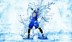 Stephen Curry In Water Nba Desktop Wallpaper
