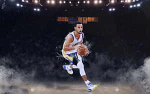 Stephen Curry Leading The Charge Wallpaper