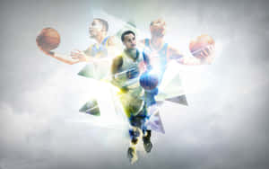 Stephen Curry Looks Cool And Confident On The Court. Wallpaper
