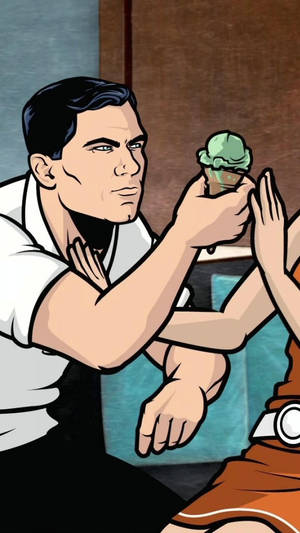 Sterling Archer Ice Cream Wallpaper