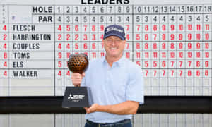 Steve Flesch In Front Of Scoreboard Wallpaper