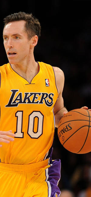 Steve Nash La Lakers Basketball Player Wallpaper