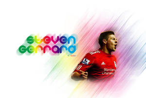 Steven Gerrard Colorful Wallpaper