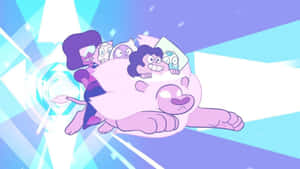 Steven Universe Characters Pink Lion Wallpaper
