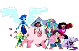 Steven Universe Characters - Steven, Garnet, Amethyst And Pearl Wallpaper