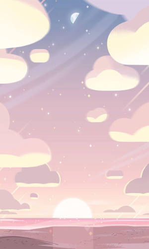 Steven Universe Sunset Cute Tablet Wallpaper