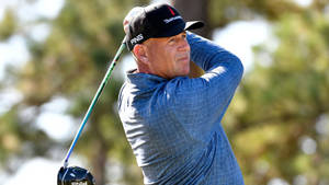 Stewart Cink Overhead Golf Swing Wallpaper