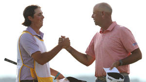 Stewart Cink Shaking Hands With Son Wallpaper