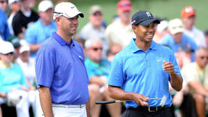 Stewart Cink With Tiger Woods Wallpaper