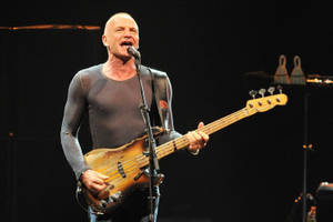 Sting Standing Microphone Wallpaper
