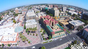 Stockton Panoramic View Wallpaper