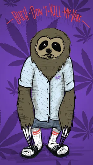 Stoner Sloth Iphone Wallpaper