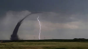 Storm Chase Tornado Lightning Wallpaper