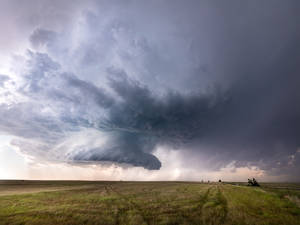 Storm Supercell Tornado Oklahoma Prairie Wallpaper