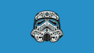 Stormtrooper Design Sugar Skull Wallpaper