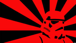 Stormtrooper With Cool Red Rays Wallpaper