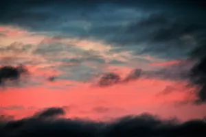 Stormy Red Ombre Sky Wallpaper