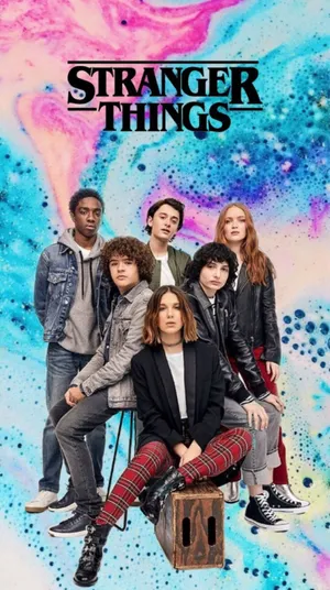 Stranger Things 3 Colorful Fan Art Poster Wallpaper