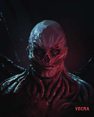 Stranger Things Vecna Digital Paint Art Wallpaper