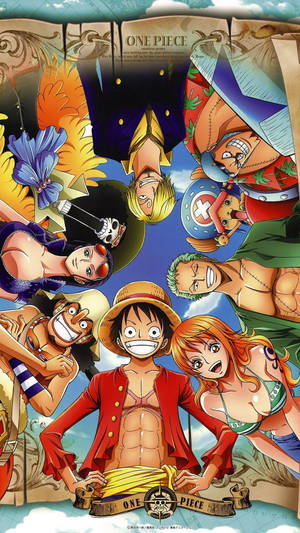 Straw Hat Pirates And Luffy Smile Wallpaper