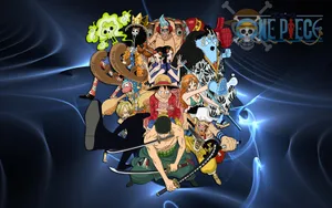 Straw Hat Pirates One Piece Blue Wallpaper