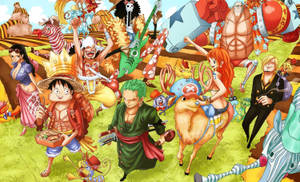 Straw Hat Trip One Piece Wallpaper