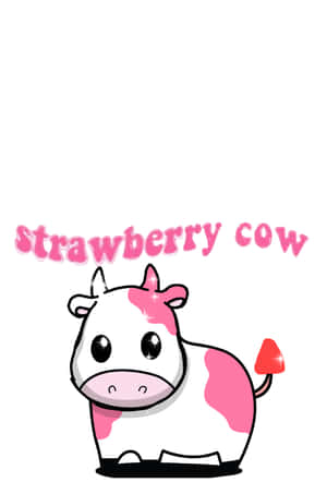 Strawberry Cow By Sassy_sassy Wallpaper