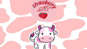 Strawberry Cow Picsart Wallpaper