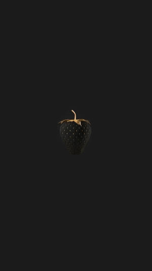 Strawberry Samsung Black Wallpaper