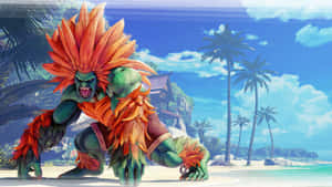 Street Fighter 4k Blanka In Island Wallpaper