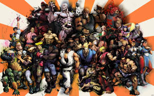 Street Fighter Game Characters Wallpaper