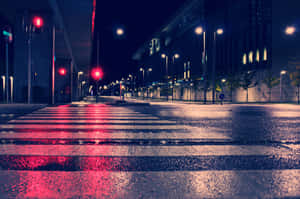 Street Light Crosswalk Wallpaper